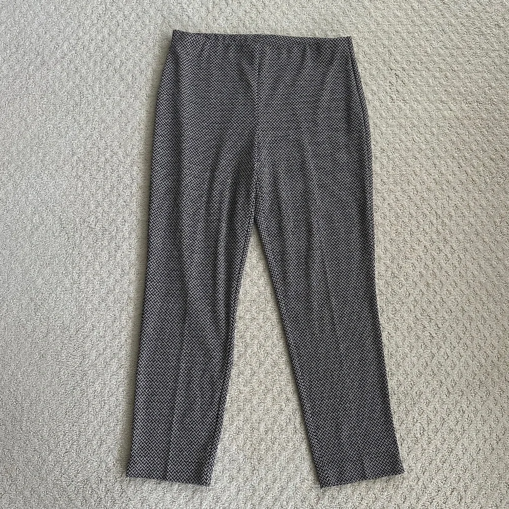 Joseph Ribkoff Slim Fit High-Rise Straight Leg Trousers 12 Office Stretchy NWT - Picture 3 of 14
